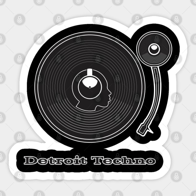 Detroit Techno v.3 Sticker by Blasé Splee Design : Detroit